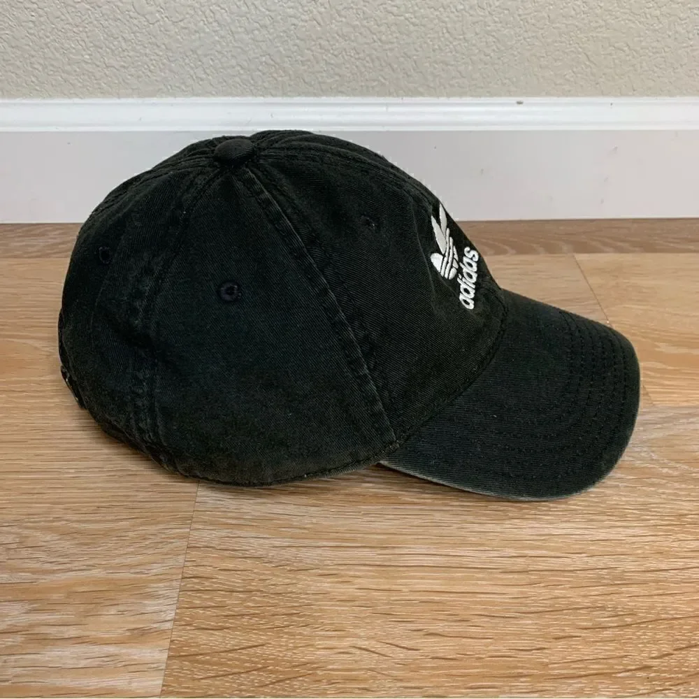 Adidas Vintage Unisex Black Adjustable Strapback Hat